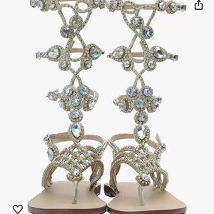 Rhinestone Sandals Size 10.5